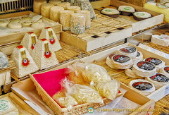 A range of goat and sheep-milk cheeses